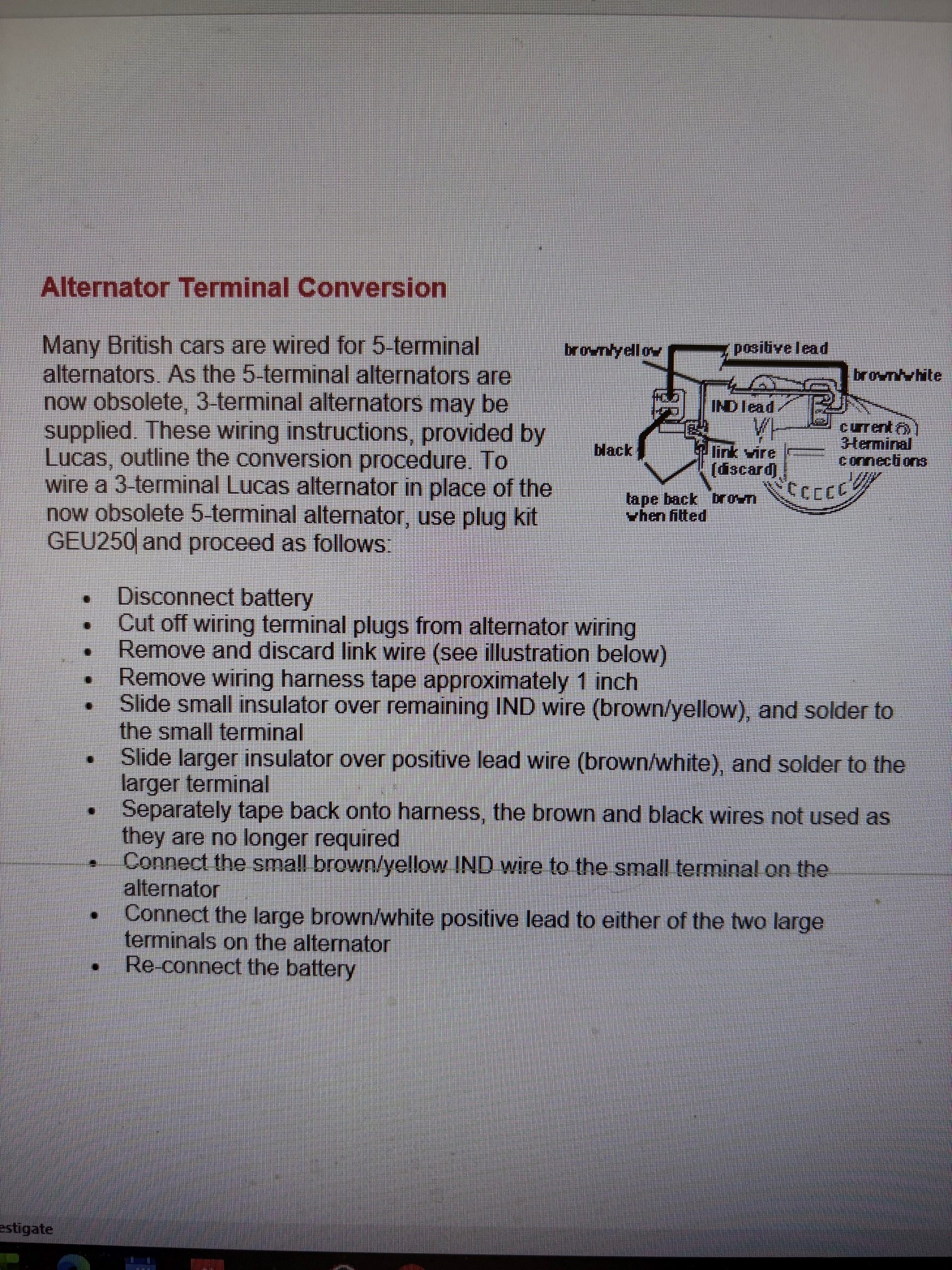 Alternator 50A Triumph TR6 etc Outright Purchase - Image 3